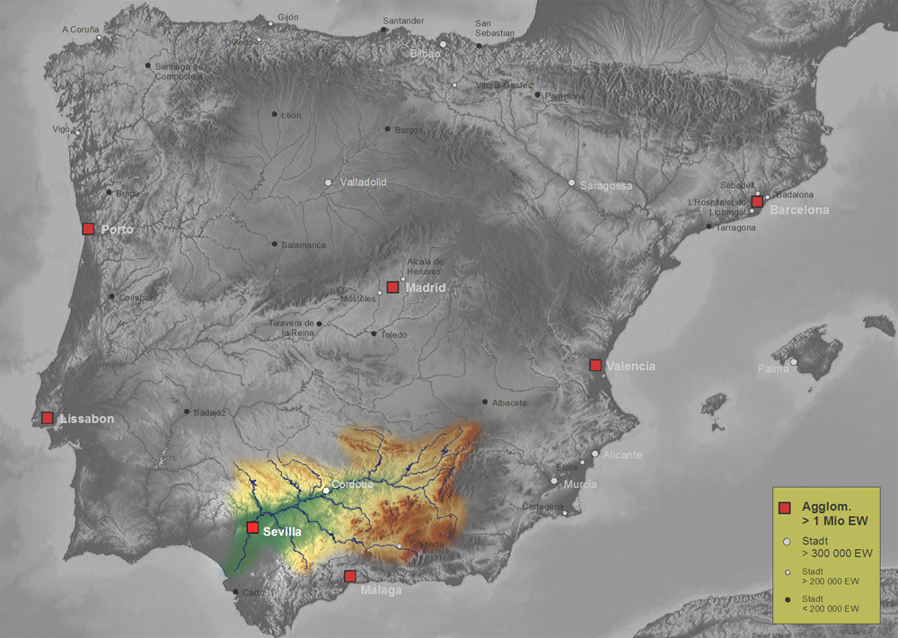 Mapa Del Guadalquivir 9662